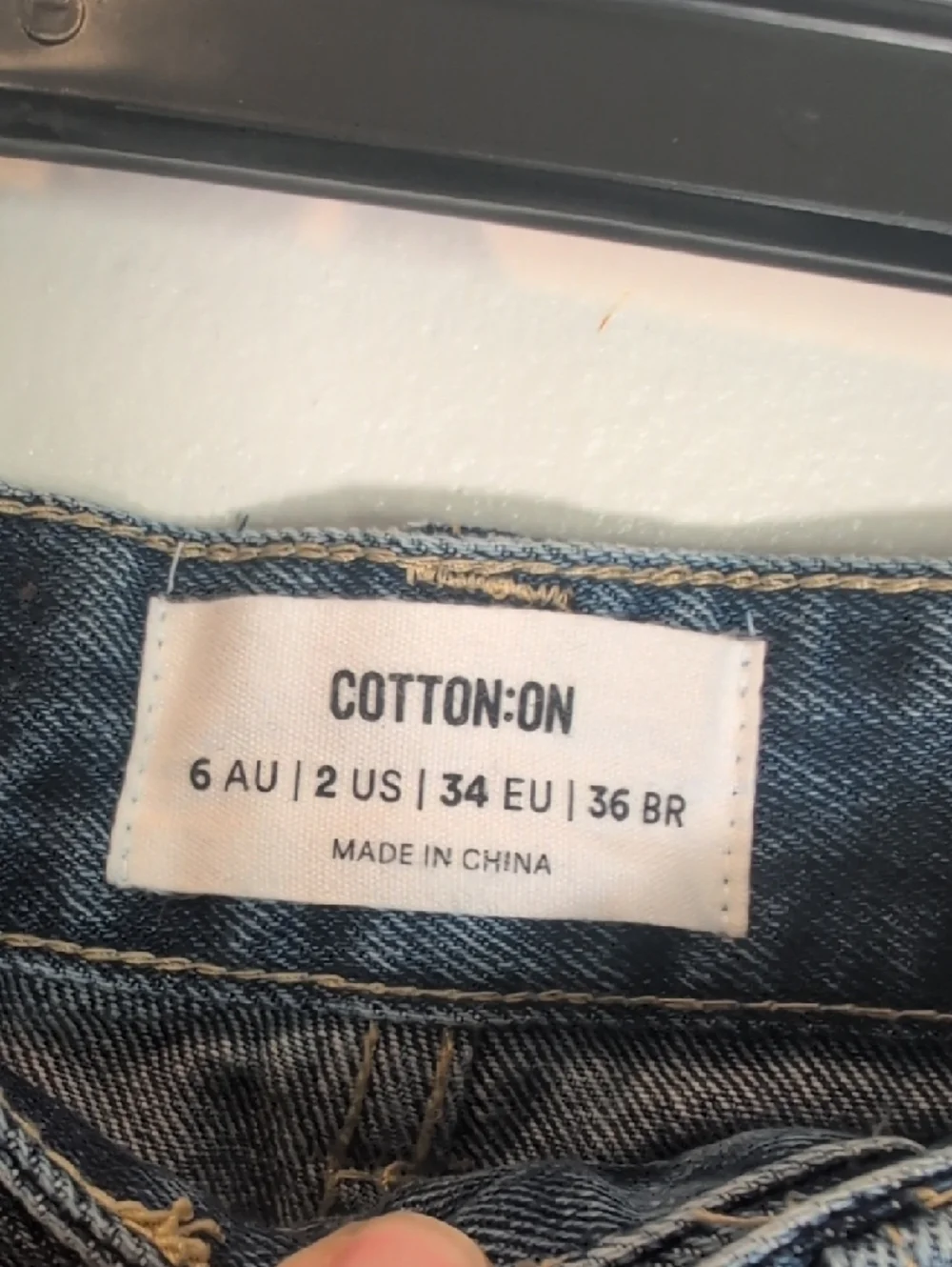 Cotton On  Washed Distressed High-Rise Jean Shorts